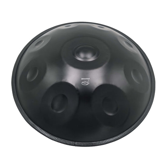 Handpan 9 note noir - Re mineur, frequence 432hz, frequence 440hz, hang drum, jouer handpan, handpan drum, handpan instrument, handpan store, ZenaPan